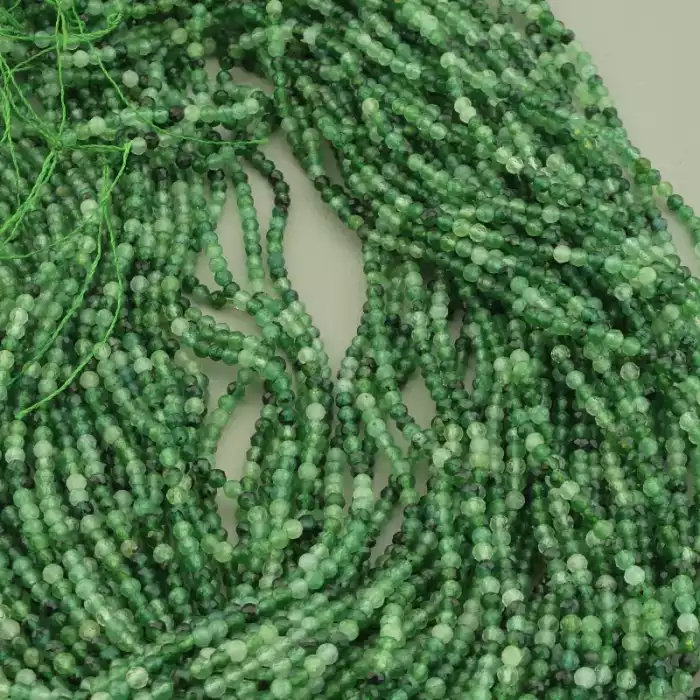 🏷️️ Намистини Кварц 39 см. 2,5мм. на нитці (натуральне каміння, без застібки) ss_104168