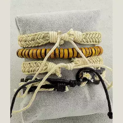 🏷️️ Браслет шамбала екошкіра 17 см F-30181