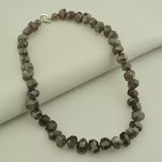 Намисто Раухтопаз під сорочку з коміром 44 см