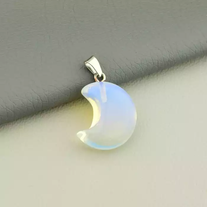 🏷️️ Кулон Місячний камінь 25x17мм. F-106304