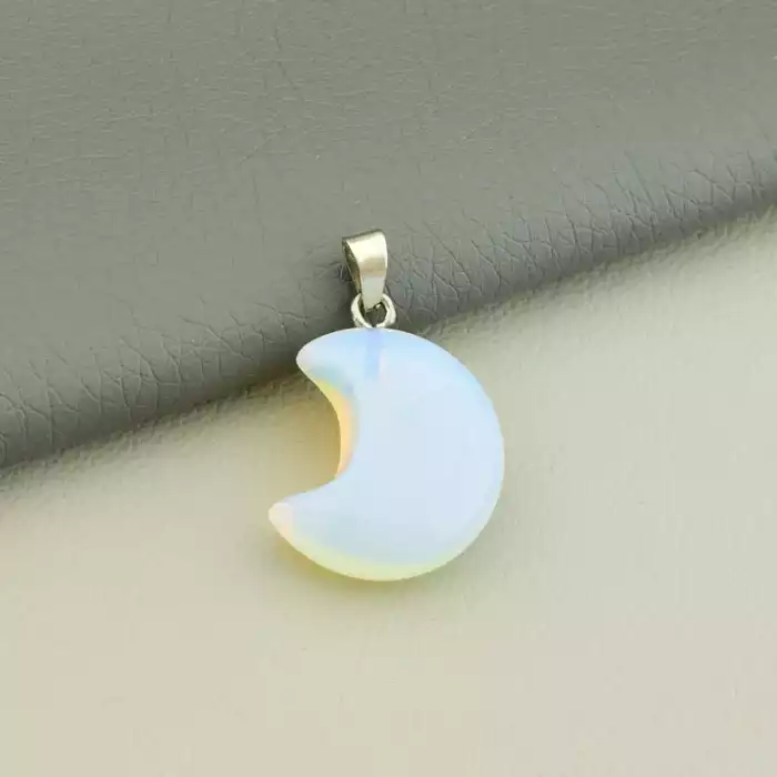 🏷️️ Кулон Місячний камінь 25x17мм. F-106304