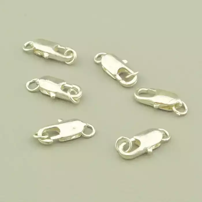 🏷️️ Застібка 12х5 (родій) F-106409