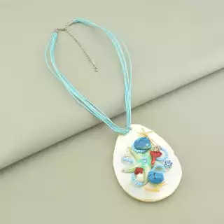 Підвіска Перламутр, Корал, Перли 40 см.