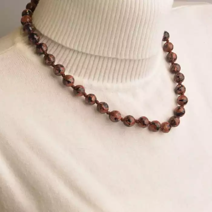 🏷️️ Намисто + Сережки Авантюрин 45 см ss_61527