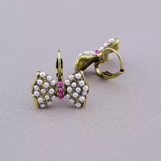 Сережки з англійським замком Fashion Майорка