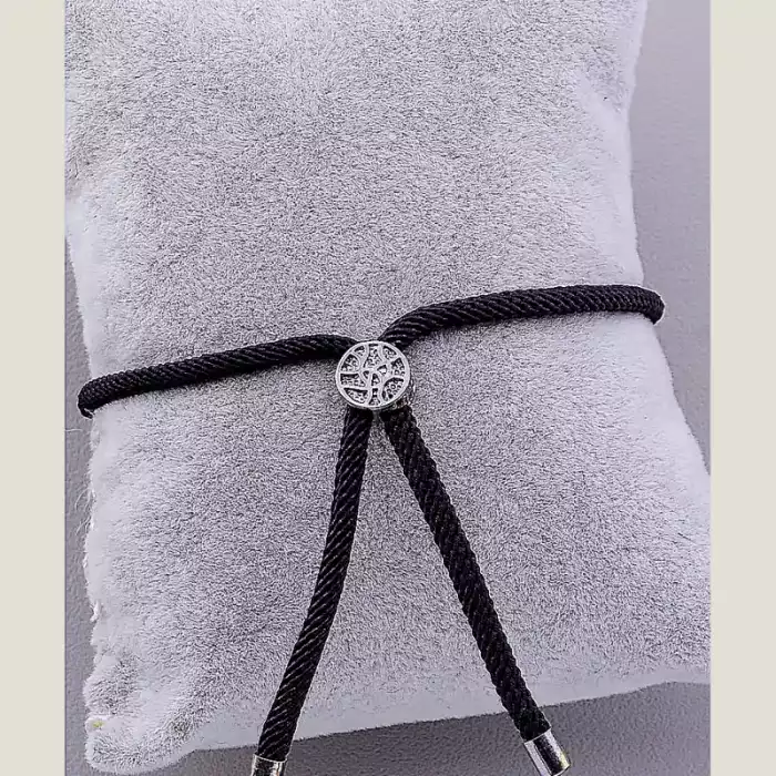 🏷️️ Браслет регульований Фіаніт 17 см хром ss_63553