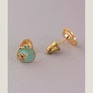 Сережки пусети Fashion емаль