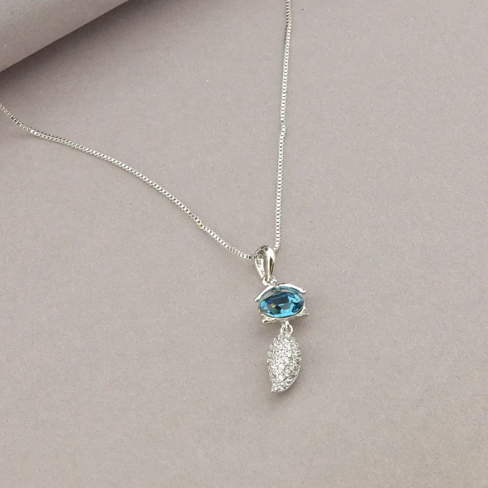 🏷️️ Підвіска Xuping Swarovski 40 см (родій) ss_75513