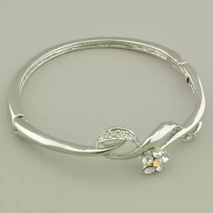 🏷️️ Браслет шарнірний Abella Фіаніт 18 см. ss_94152