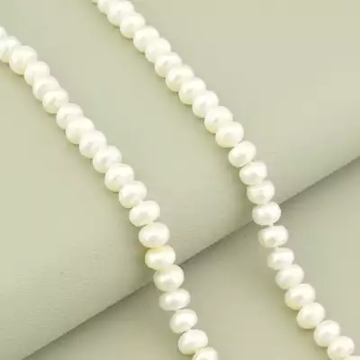 🏷️️ Намисто з перлин (cрібло 925 проба) 44 см. F-102482