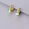 🏷️️ Сережки на англійській застібці Xuping Swarovski (позолота 18к) F-87412