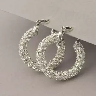 Сережки з французьким замком Winniana Фіаніт