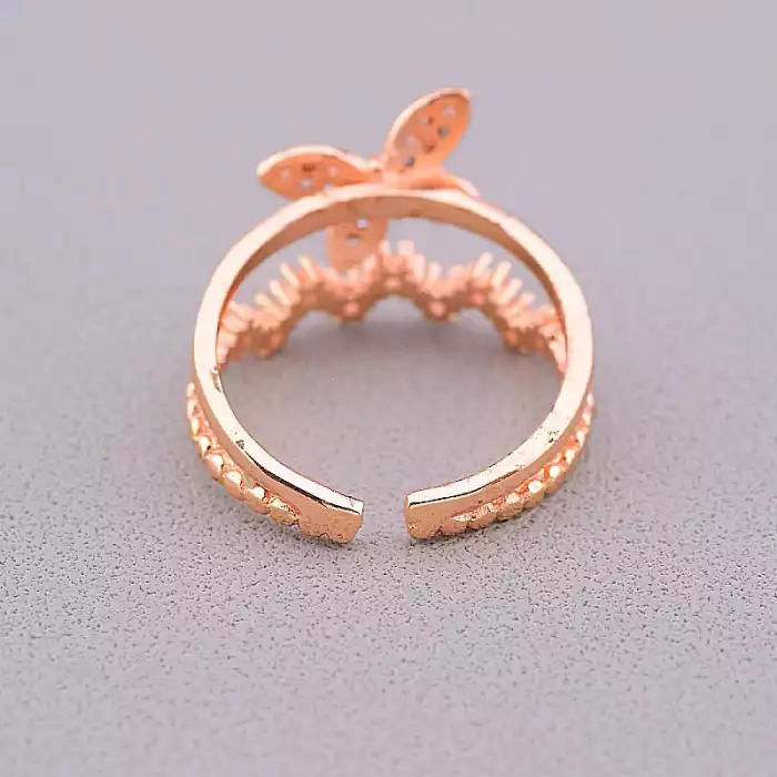 🏷️️ Каблучка роз'ємна метелик FJ Сrystal ss_43274