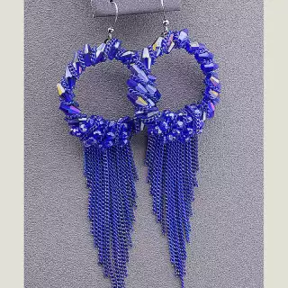 Сережки петля Чеський кришталь