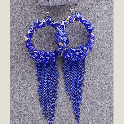 Сережки петля Чеський кришталь