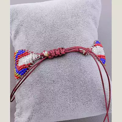 🏷️️ Браслет шамбала Бісер 17 см F-29782