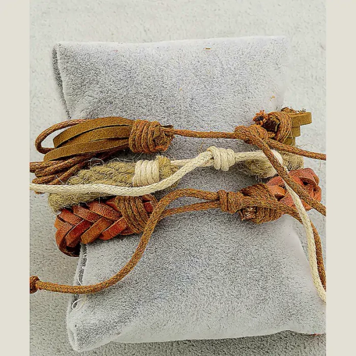 🏷️️ Браслет шамбала екошкіра 17 см ss_30182