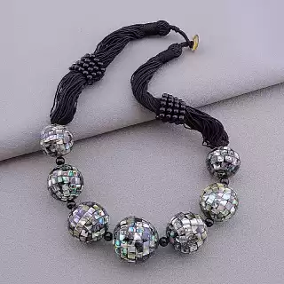 Намисто петля Галіотіс, Агат з великими елементами 50 см