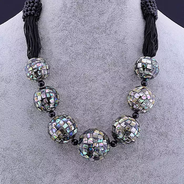 🏷️️ Намисто петля Галіотіс, Агат 50 см F-105494