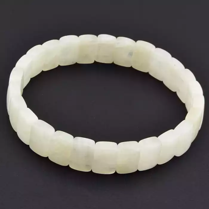 🏷️️ Браслет на резинці Місячний камінь 19 см F-105598