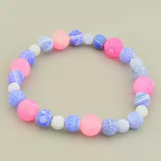 Браслет на резинці Агат 18 см