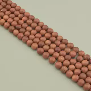 Намистини Авантюрин (імітація) 38 см 8 мм на нитці