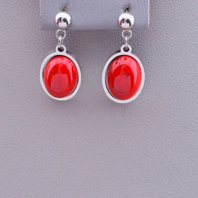 Сережки Stainless Steel Корал