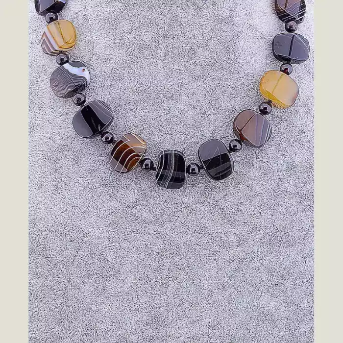 🏷️️ Намисто Агат 45 см ss_51866