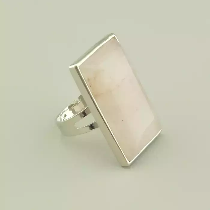 🏷️️ Перстень роз'ємний Рожевий кварц ss_100664