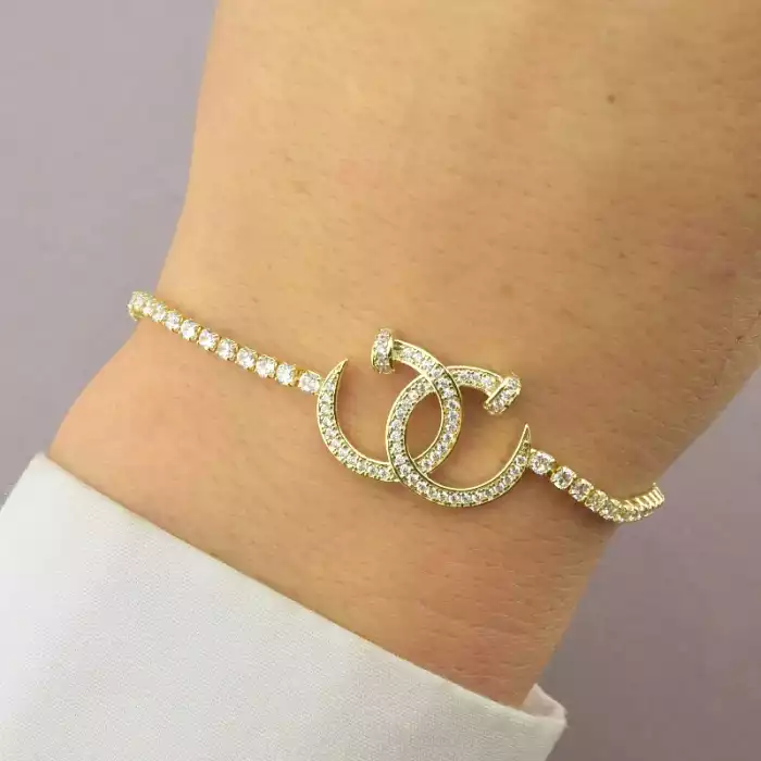 🏷️️ Браслет регульований Saiya Фіаніт 17 см (позолота 18к) ss_85415