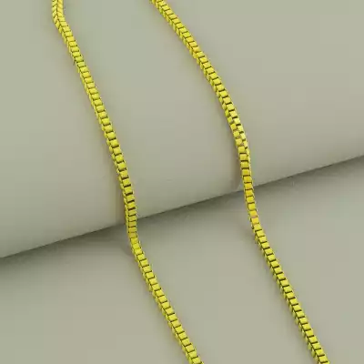 🏷️️ Ланцюг венеціанське плетіння 46 см, застібка карабін F-95394