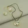 🏷️️ Підвіска+Сережки Фіаніт 40 см. F-102906