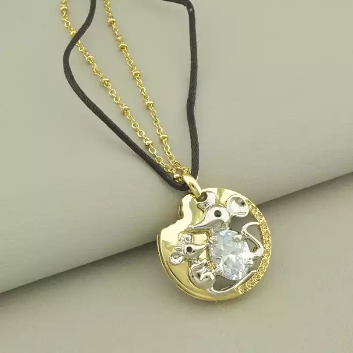 🏷️️ Підвіска+Сережки Фіаніт 40 см. ss_102906