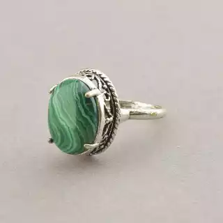 Перстень Малахіт