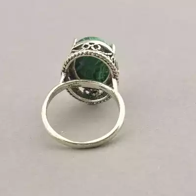 🏷️️ Перстень Малахіт F-43100