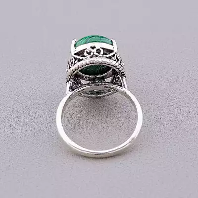 🏷️️ Перстень Малахіт F-43100