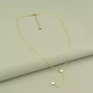 Підвіска Xuping Фіаніт 40 см (позолота 18к лимонна)