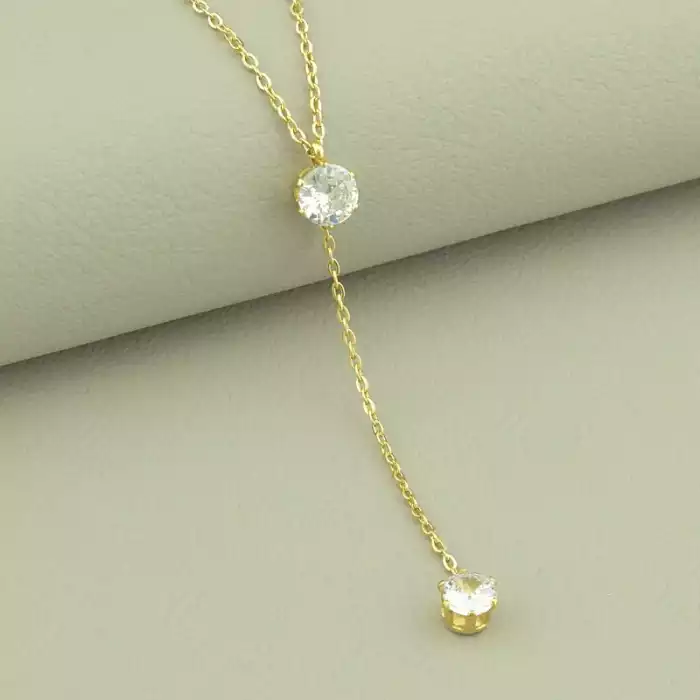 🏷️️ Підвіска Xuping Фіаніт 40 см (позолота 18к лимонна) ss_103323