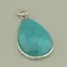 🏷️️ Кулон Амазоніт 35х23мм. (cрібло 925 проба) F-104055