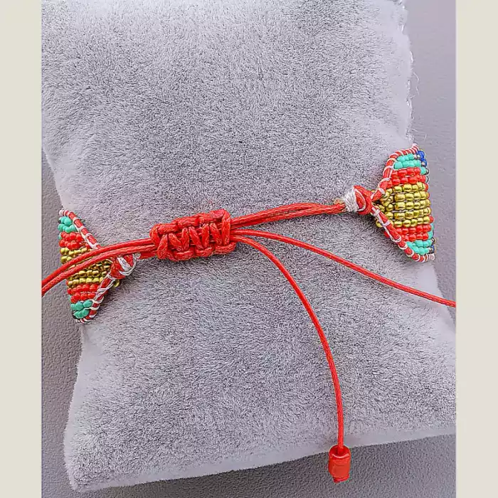 🏷️️ Браслет шамбала Бісер 17 см ss_29783