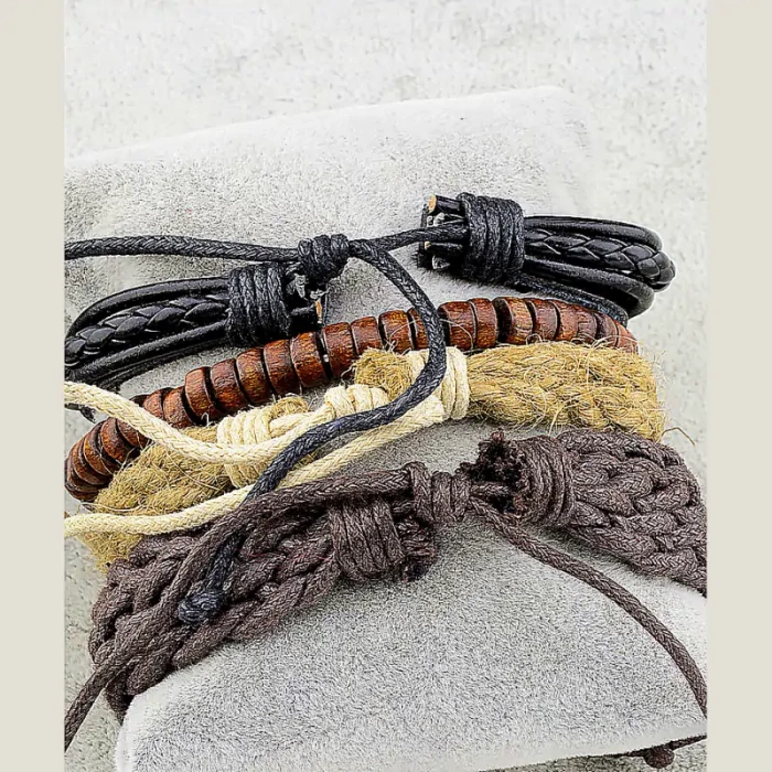 🏷️️ Браслет шамбала екошкіра 17 см ss_30183