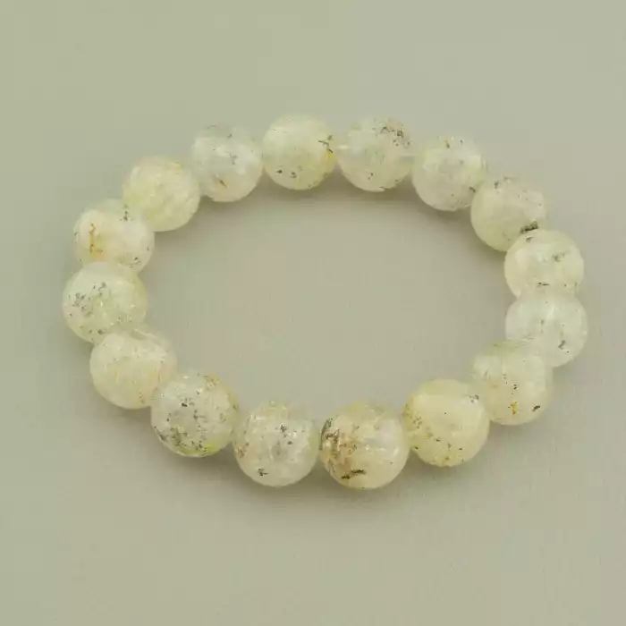 🏷️️ Браслет резинка Фантомний кварц 20 см ss_69958