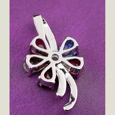 🏷️️ Кулон квітка Xuping Фіаніт (родій) F-47259