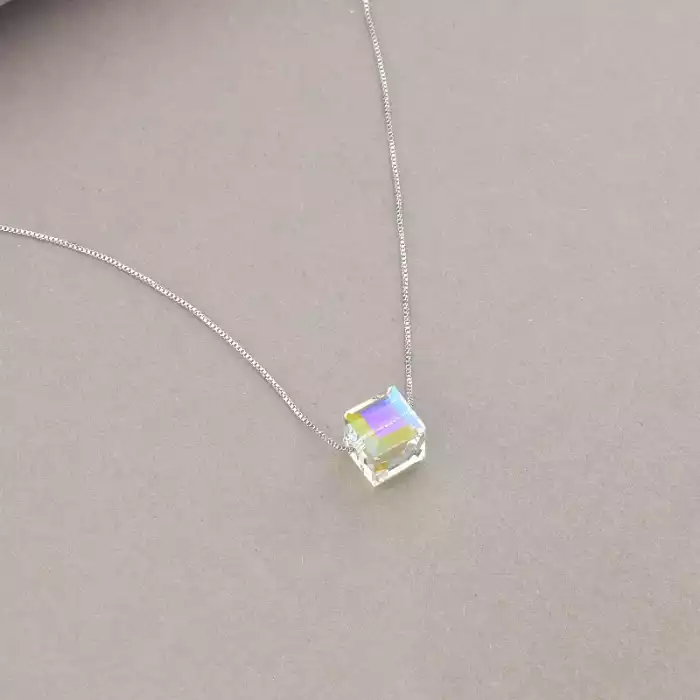🏷️️ Підвіска Xuping Swarovski 44 см (родій) F-106205