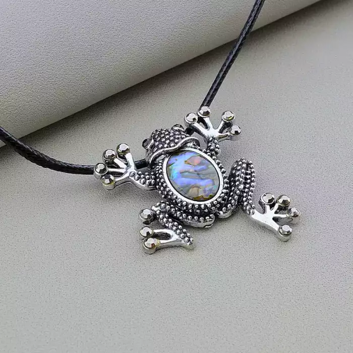 🏷️️ Підвіска жабка Галіотіс, Сrystal 44 см. ss_91476