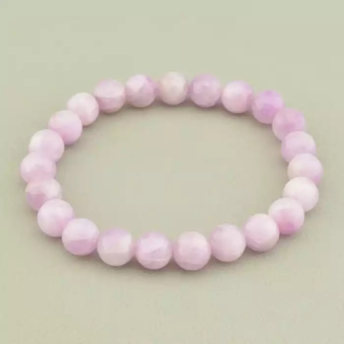 🏷️️ Браслет резинка Кунцит 18 см. ss_98499