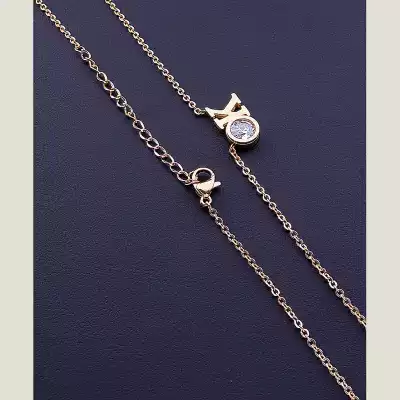 🏷️️ Підвіска Stainless Steel Фіаніт 42 см (позолота 18к) Медична сталь F-106514