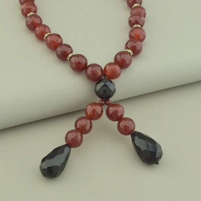 🏷️️ Намисто Сердолік, Агат 41 см. ss_99301