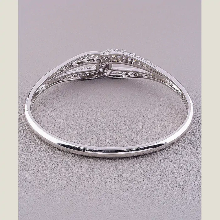 🏷️️ Браслет шарнірний Xuping Фіаніт (родій) ss_48833