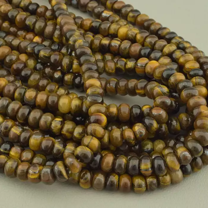 🏷️️ Нитка Тигрове око 37 см. (без застібки) ss_100444